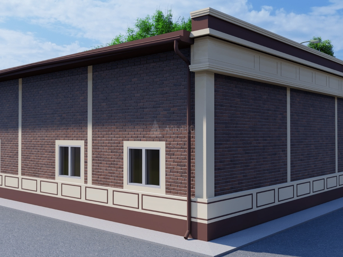 3D визуализация Магазин из сэндвич-панелей - фото 4