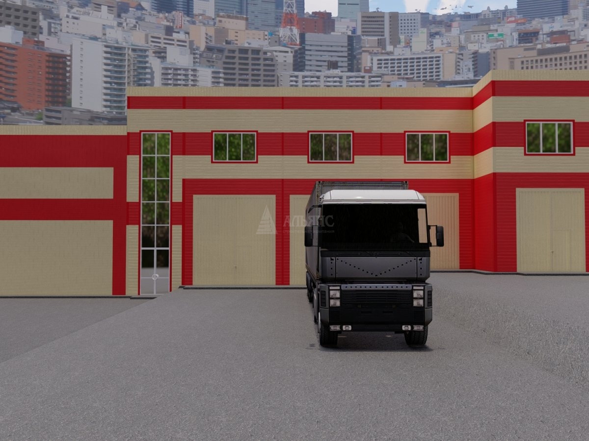 3D визуализация СТО из сэндвия-панеелей - фото 5